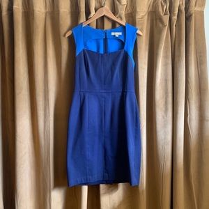 Banana Republic Fitted Dress - Navy/blue two-toned